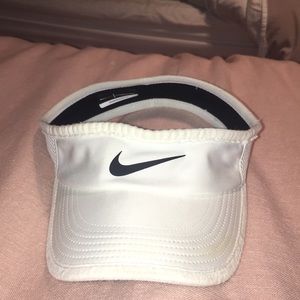 White Nike Tennis Visor